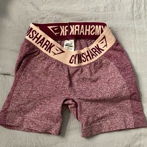 Gymshark Maroon/Pink Flex Shorts